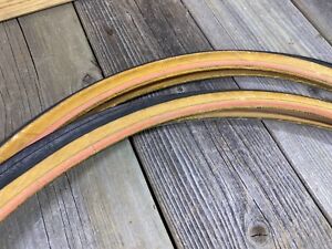 VINTAGE BIKE BICYCLE NATIONAL TIRE CO TIRES 24” x 1-1/8 JAPAN 28-520 TAN WALL