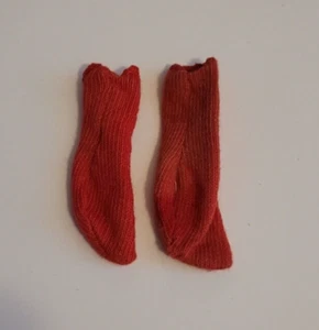 MATTEL Barbie Vintage KEN ALLAN Original Kleidung ROT Paar SOCKEN - Bild 1 von 3