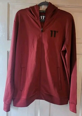 Chaqueta con Capucha Eleven Degrees Borgoña Mediana Foto 1 de 4
