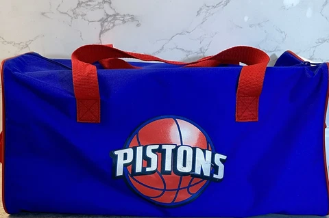 VTG Detroit Pistons Hard Work Pays Off Duffle Bag NBA Basketball Championship Cover