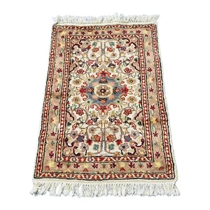 Vorleger Blumen Medaillon Handgeknüpft Dekor Wolle Seide Indoor Teppich (3,1x2,0)' - Bild 1 von 6