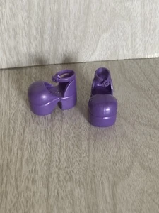 Barbie Mattel WEE 3 Friends Purple Mary Jane Platforms Shoes Sandals Accessory - Picture 1 of 9