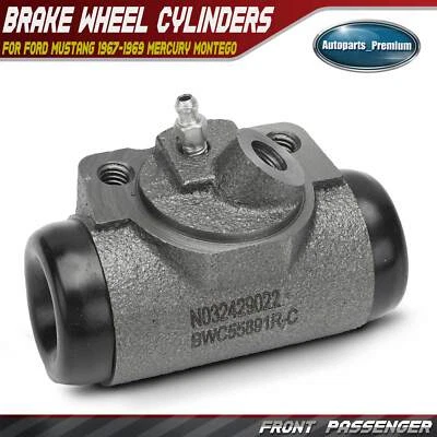 Front Right Drum Brake Wheel Cylinder for Ford Mustang 1967-1969 Mercury Montego - Image 1 of 4