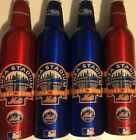 Lot de 4 bouteilles en aluminium Shea Stadium 1964 -2008 NY Mets Budweiser/ Bud Light