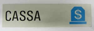 Signage plate adhesive vinyl sign case 4x15 cm shop work - Picture 1 of 1