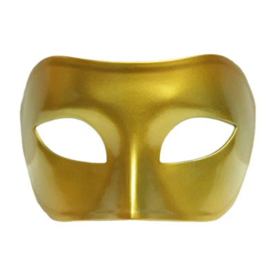Gold Venetian Masquerade Mask ~ MARDI GRAS, WEDDING, PROM, COSTUME PARTY MASK - Image 1 of 3