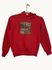 Unisex Kids Gwailor Sweatshirt Color Red Barcelona Spain Hoodie Size 12/14 - Picture 1 of 6