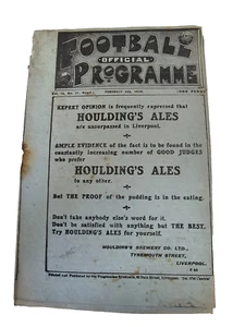 1920 Liverpool v Bolton Wanderers 4th February Vol 16 No 31 Very Rare - Picture 1 of 9