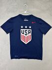 The Nike Tee Shirt Mens Medium Dri-Fit Blue Athletic Cut Team USA Soccer T-Shirt