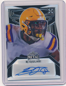 BJ OJULARI 2023 Leaf METAL BLACK AUTO /3 LSU CARDINALS