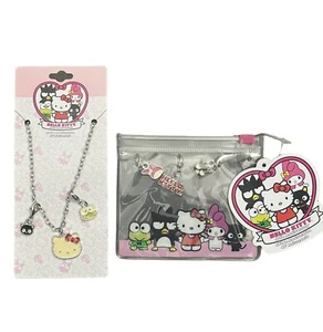 Hello Kitty Charm Necklace with Bonus Charms 40th Anniversary Keroppi & More - Picture 1 of 8
