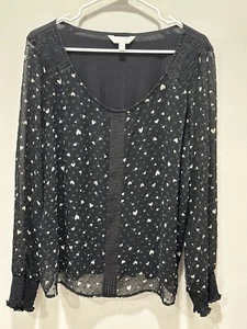 LC Lauren Conrad Women’s Long Sleeve Blouse with Lining Size XXL - Picture 1 of 3