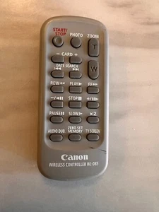 Canon Wireless Remote Controller WL-D85 DC20 DC230 HG10 DC40 DC220 Camcorder - Picture 1 of 2