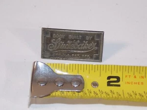 Vtg 1930s Studebaker Body Built By Dashboard Emblem Badge - Picture 1 of 5