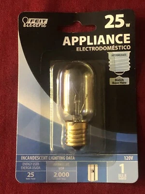 Feit Electric BP25T8N 25 Watt 120v Intermediate Base Appliance Bulb 25w - Image 1 of 2