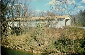 Postal Brown County Ohio puente cubierto se extiende Eagle Creek Bowman's Grocery UNP - Imagen 1 de 2
