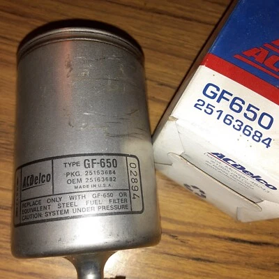 Filtro de combustible genuino NOS GM 97 02 Cadillac Eldorado Deville Seville 25163684 E3 Foto 1 de 3