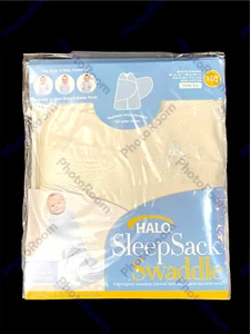 * HALO Ivory Sleep Sack Swaddle Wrap Blanket Sz Newborn 0-3 Months Safer Sleep* - Picture 1 of 3