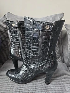 Belstaff Hellen Croco Damas Botas EU 41 UK 7 - Imagen 1 de 19