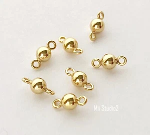 10pcs 3mm 14K Gold Filled Ball Connector with Closed Ring F63g - Picture 1 of 2