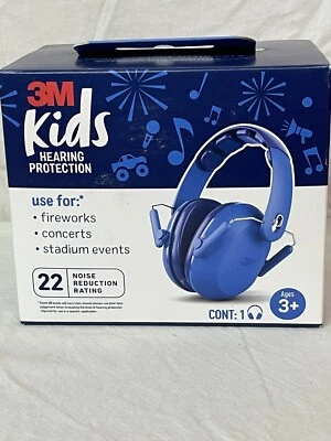 Protección auditiva para niños 3M, clasificación de reducción de ruido 22 - reducción de ruido - azul Foto 1 de 4
