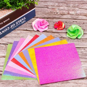400 Pcs Pearlized Cardstock Paper Paper Folding Kids Colorful Shimmer Paper - Picture 1 of 11