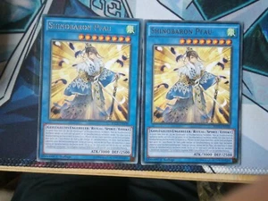 2x SHINOBARON PFAU RATE-DE038 RARE 1.AUFLAGE In Mint - Bild 1 von 3