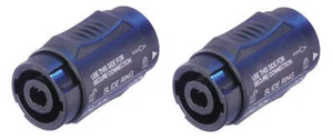 (2) Genuine Neutrik NL4MMX SpeakOn 2 and 4-Pole Locking Coupler Female to Female - Picture 1 of 1
