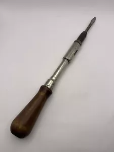 VTG Stanley Yankee No. 30 Spiral Rachet Screwdriver Push Drill Reversible 11” - Picture 1 of 16