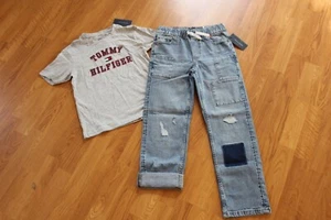 NWT BOYS TOMMY HILFIGER SZ S 8-10 JEANS, SHIRT - Picture 1 of 12
