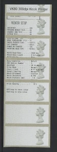 MACHIN R18YAL PRINTER SETUP TEST STRIP TYPE 1 LINE BOX POST GO - RARE - Picture 1 of 1