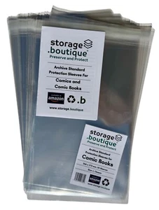 COMIC BOOK Protection Sleeves, ARCHIVE STANDARD Acid Free, Five Sizes, Post FREE - Picture 1 of 78