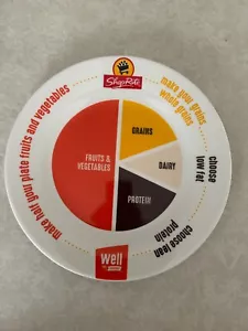 Shop Rite Cornucopia Ceramic Portion Control Dinner Plate Vintage Food Pyramid - Picture 1 of 6