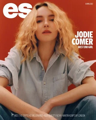 YOURCELEBRITYMAGAZINES LONDON ES Magazine UK April 2022 JODIE COMER COVER FEATURE Killing Eve