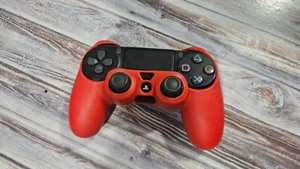 Sony PlayStation 4 DualShock 4 Wireless Controller – Black with Red Rubber cover - Picture 1 of 3