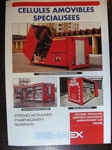 SAPEURS POMPIERS FEUILLET CATALOGUE BEMAEX CELLULES AMOVIBLES SPECIALISEES - Imagen 1 de 1