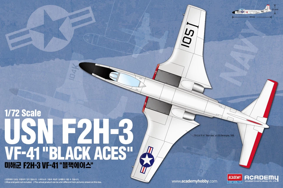 Academy 12548 _V 1/72 USN F2H-3 "VF-41 BLACK ACES"