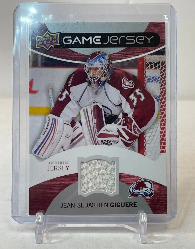 JEAN-SEBASTIAN GIGUERE 2012-13 Upper Deck Hockey UD Game Jersey - Avalanche - Image 1 of 2