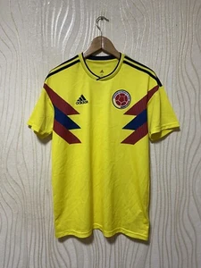 COLOMBIA 2018 2019 HOME FOOTBALL SHIRT SOCCER JERSEY ADIDAS CW1526 sz M MEN - Picture 1 of 11