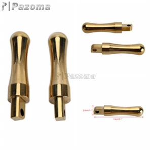 1 Pair Rearset Footrest Footpeg Supports Brass For Harley Dyna Chopper Bobber - Picture 1 of 7
