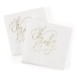 Lindas servilletas de aluminio para el baby shower - 50 cuentas - Imagen 1 de 1