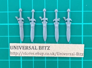 High Elves Silver Helms Swords x 5 F Elf Warhammer The Old World B6 B - Picture 1 of 1