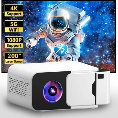 2025 New Arrival Q6 300ANSI Android 13 Dual Wifi6 BT5.4 Portable HD Home Theater - Image 1 of 4