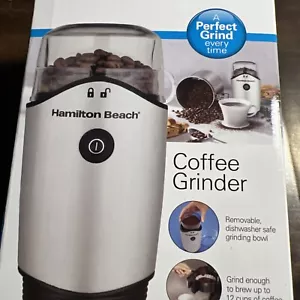 Hamilton Beach 12 Cup Electric Coffee Grinder, Stainless Steel and Black, New. - Picture 1 of 1