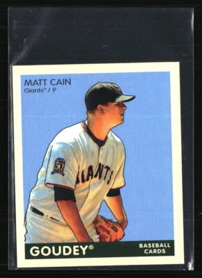 Tarjeta de béisbol Matt Cain 2009 Upper Deck Goudey #171 Foto 1 de 2