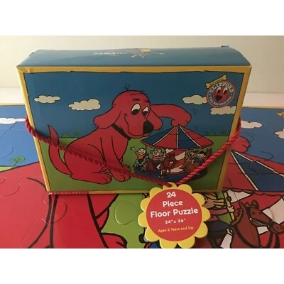 Clifford The Big Red Dog Scholastic 24 Piece Floor Puzzle 24 x 36 Complete 3+ - Image 1 of 4
