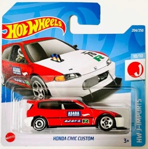 2022 Hot Wheels - Honda Civic Custom HCX78 Red - HW J-Imports - Short Card - Imagen 1 de 1