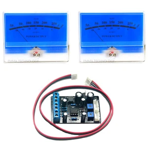 2x Classic Lake Blue DB Wasserwaage Header Audio Power Amp VU Meter mit 1 Stck. Treiberplatine - Bild 1 von 10