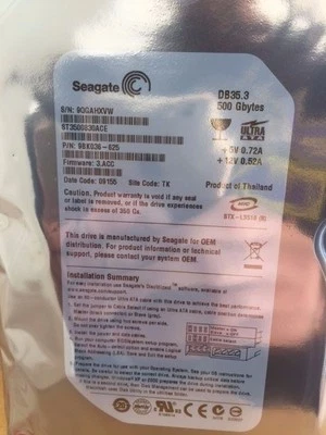 *New* Seagate (ST3500830ACE) 500GB, 7200RPM, 3.5" IDE Internal Hard Drive - Image 1 of 4