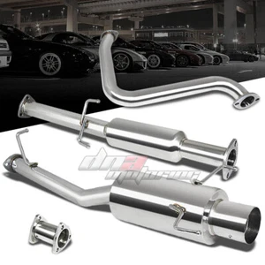 4"MUFFLER TIP STAINLESS STEEL EXHAUST CATBACK SYSTEM FOR 97-01 PRELUDE BB H22 - Picture 1 of 1